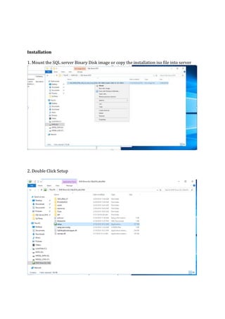 All database solution-Installing Micosoft SQL Server 2016 | PDF