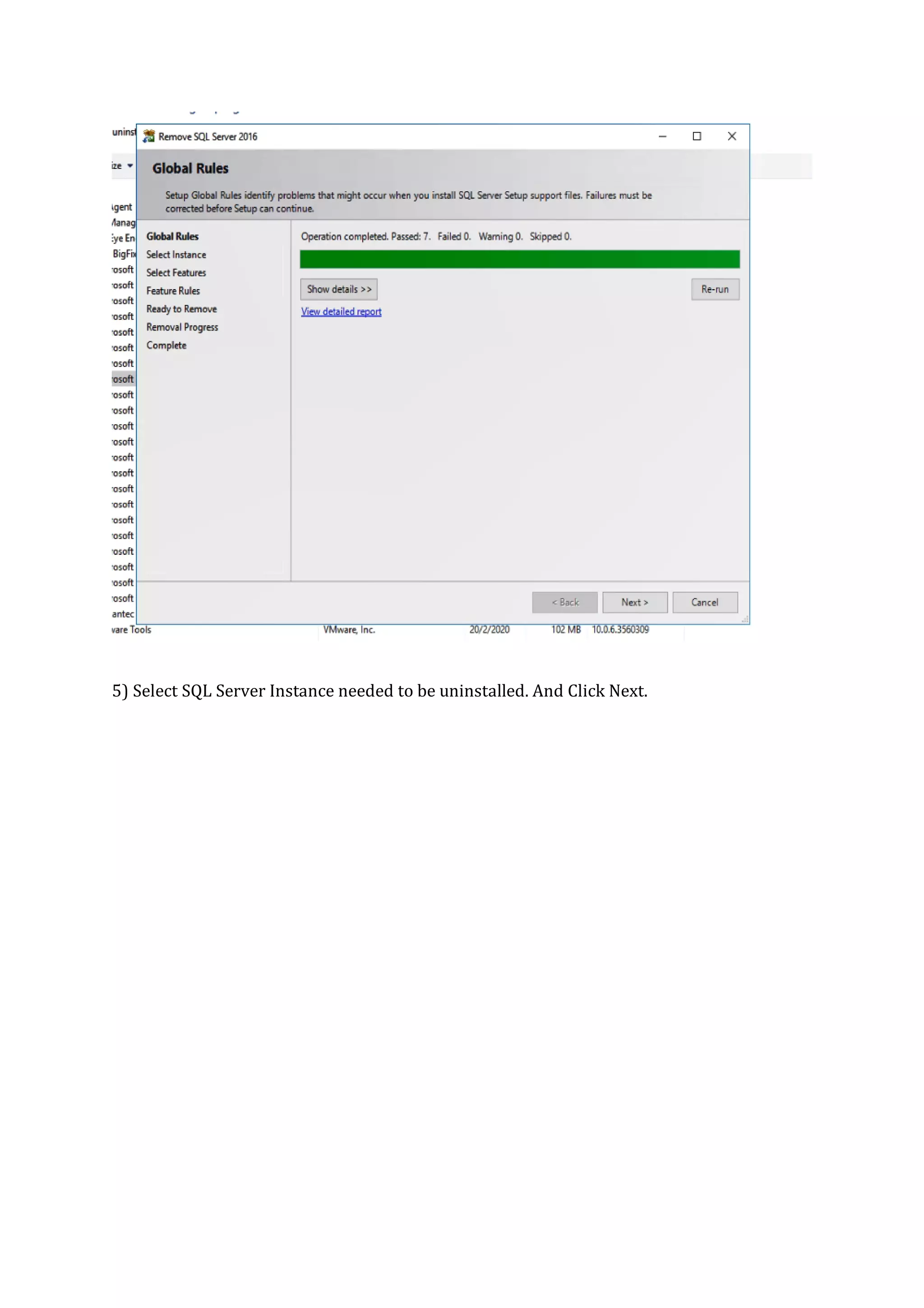 Uninstallting microsoft sql server 2016 | PDF