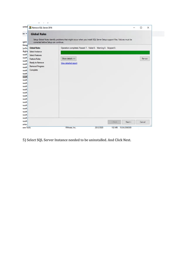 Uninstallting microsoft sql server 2016 | PDF