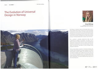 The Evolution of Universal Design in Norway