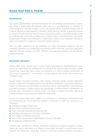 PositionPaperperl’EconomiaCircolare|RoadMapperilPaese
19
Le priorità di intervento
Semplificazione dell’impianto normativo...