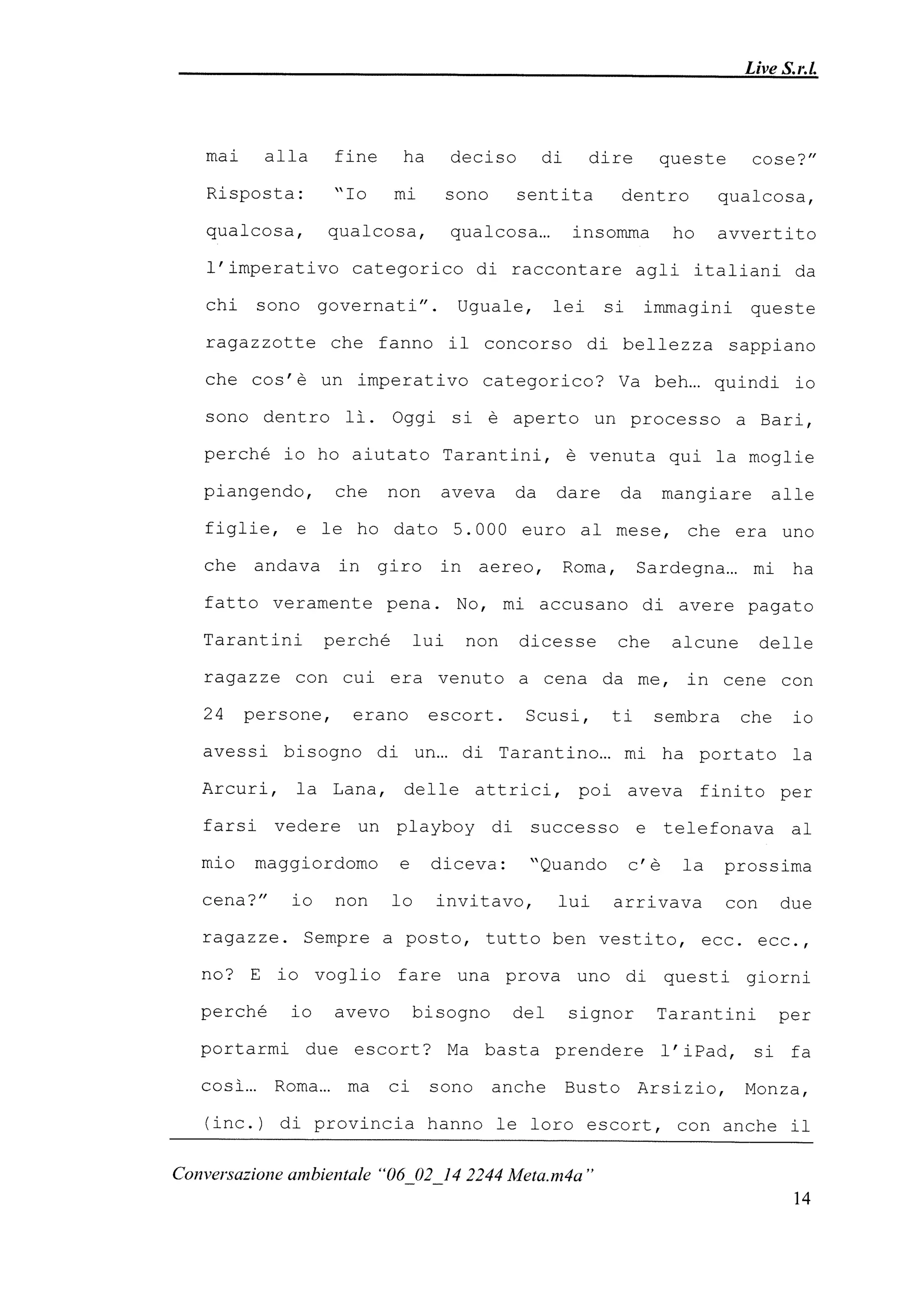 Le registrazioni di Berlusconi