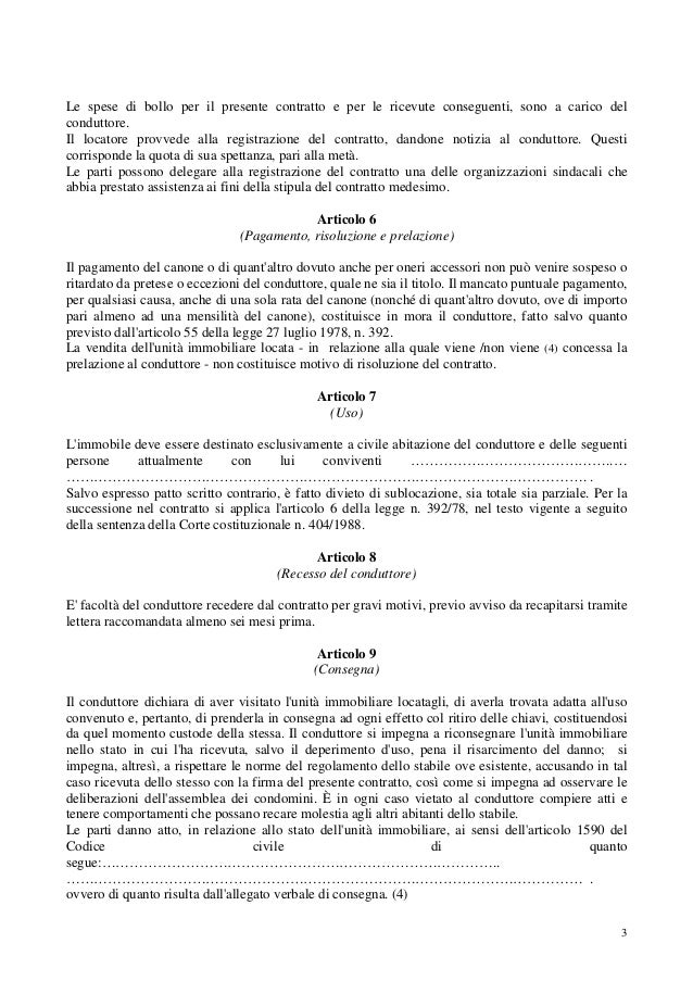 Modello Contratto Concordato 32