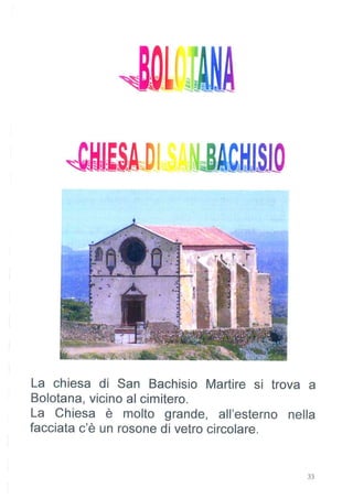 Le chiese di Bolotana - Scuola elementare B.R. Motzo, Bolotana