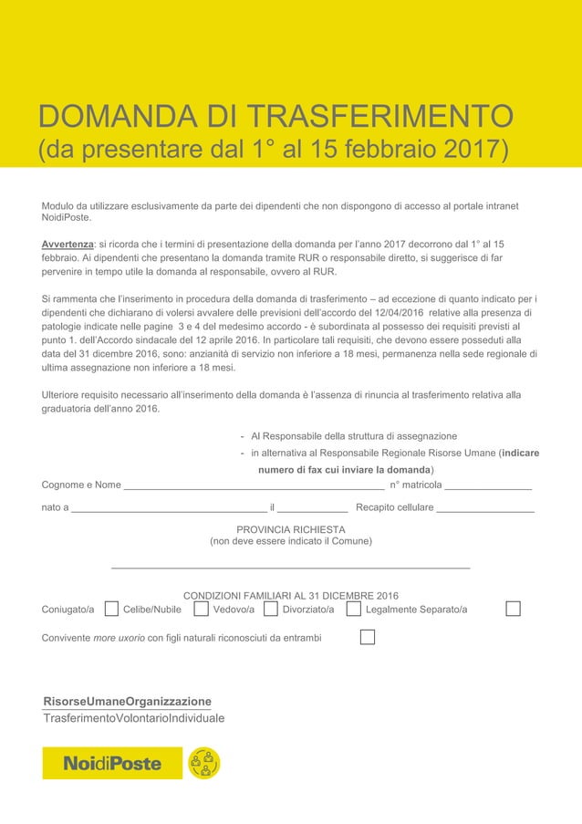 Modulo Allegato R Allegato modulo domanda trasferimento 2017 | PDF