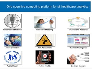 One cognitive computing platform for all healthcare analytics
 