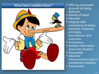 WhatDoesCredibleMean?
6/34
 