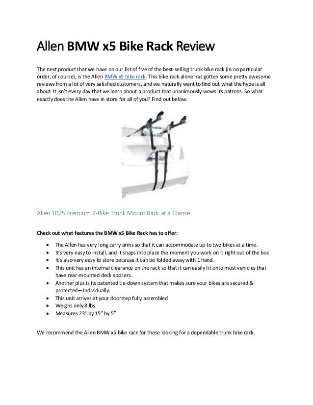 best bike rack for bmw x5