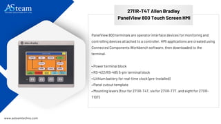 Rockwell Automation 2711R PanelView 800 HMI | PDF
