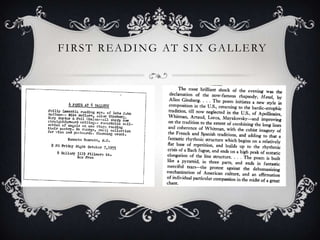 First Reading at Six gallery 