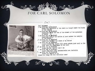 For Carl Solomon