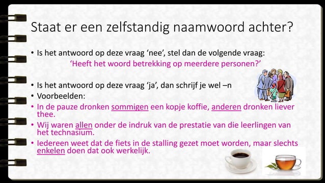 Alle of allen, beide of beiden, sommige of sommigen | PPT