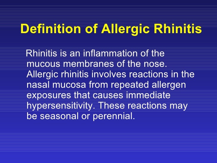 Allergic Rhinitis