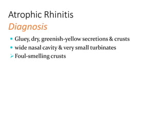 Allergic and non allergic rhinitis | PPTX
