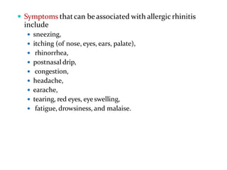 Allergic and non allergic rhinitis