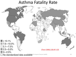 Asthma Fatality Rate
Chest 2006;130;4S-12S
20Prof DR Dr Ariyanto Harsono SpA(K)
 