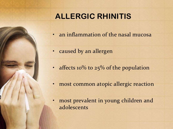 Allergic rhinitis