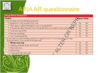 ARIA AR questionnaire
 