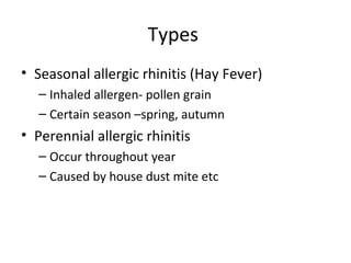 Allergic rhinitis | PPT