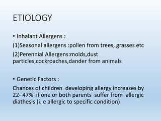Allergic rhinitis | PPTX