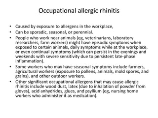 Allergic rhinitis | PPTX