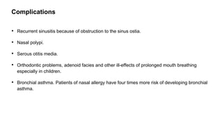Allergic rhinitis | PPTX