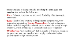 Eye Rhinitis Allergic Rhinitis, cayse and mangement .pptx