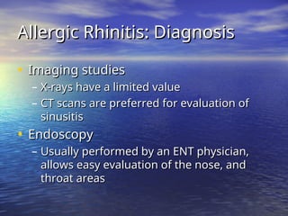 Comprehensive Overview and Recent Management of Allergic Rhinitis | PPT