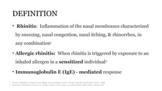 Comprehensive Overview of Allergic Rhinitis: Pathogenesis, Diagnosis ...