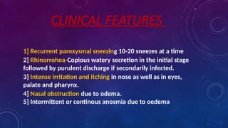 Allergic rhinitis ent shalakyatantra.pptx