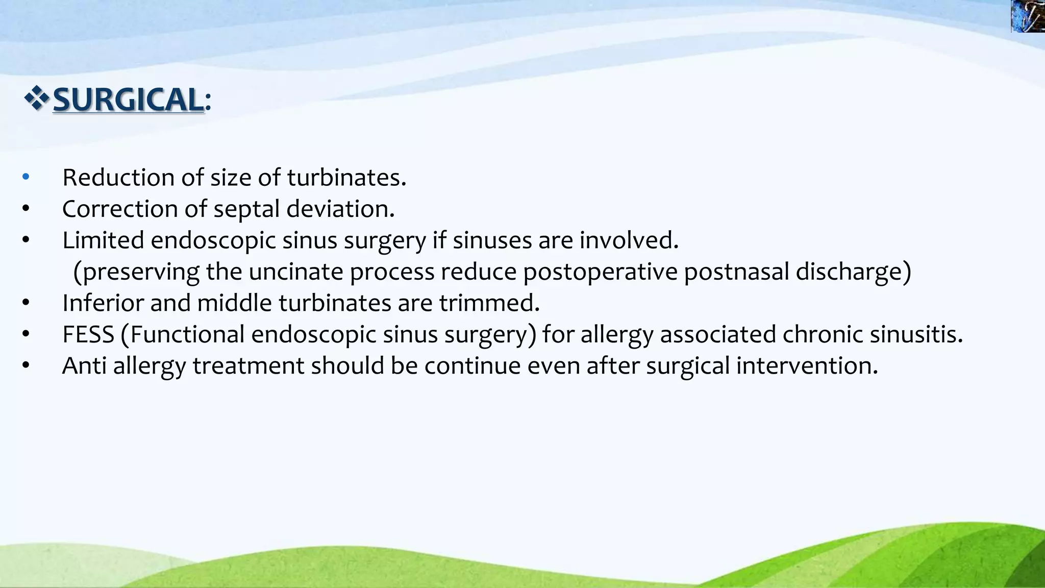 Allergic Rhinitis Ppt 2018 Pptx