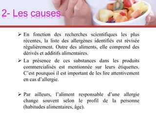 Allergie alimentaire Slide 6