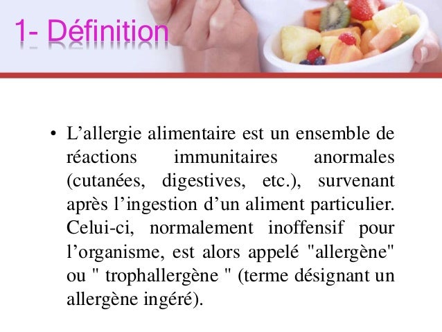 Allergie alimentaire