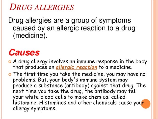 Allergies Due To Drugs