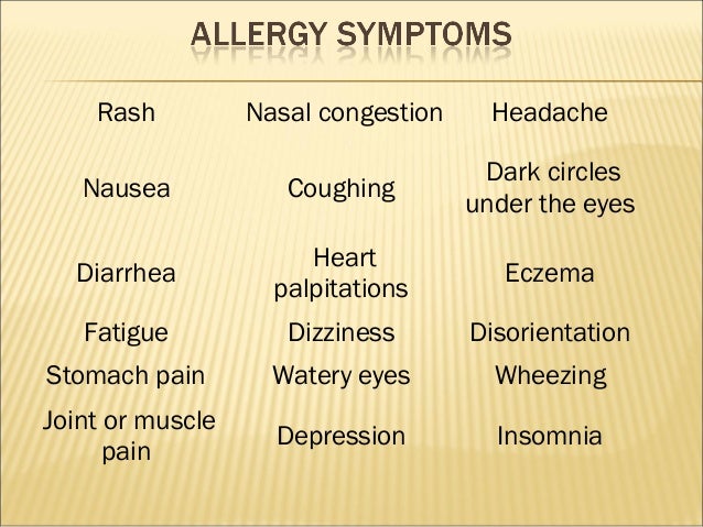 Allergies hayfever