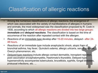 Comprehensive Overview of Allergic Reactions and Immune Responses | PDF