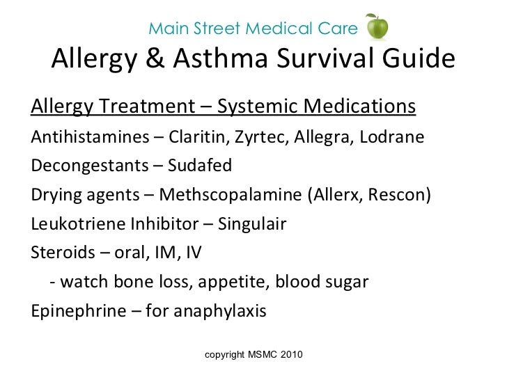 Allergy & Asthma Prevention- Main Street Medical Care