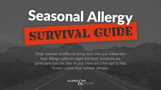 Seasonal Allergy Survival Guide 