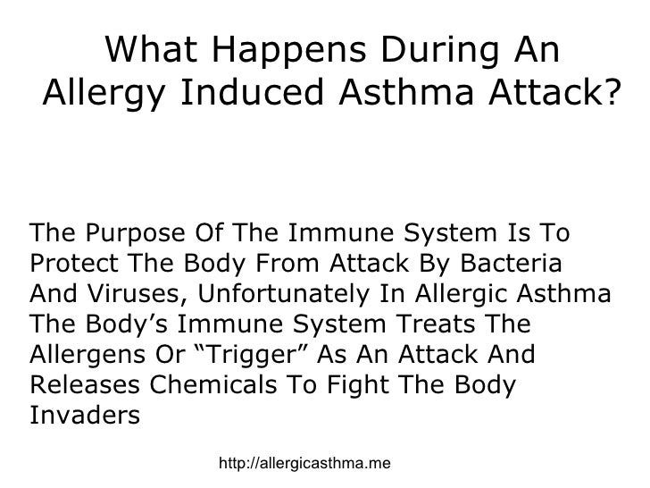 Allergy induced asthma