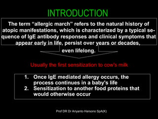 Allergy march from atopic dermatitis to lifelong allergy | PPT
