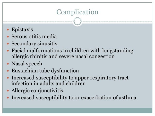 Allergy rhinitis