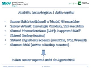 Sistemi Informativi e Organizzativi

1° Marzo 2013

47

 