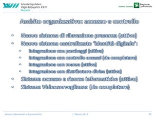 Sistemi Informativi e Organizzativi

1° Marzo 2013

50

 