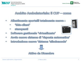 Sistemi Informativi e Organizzativi

1° Marzo 2013

7

 