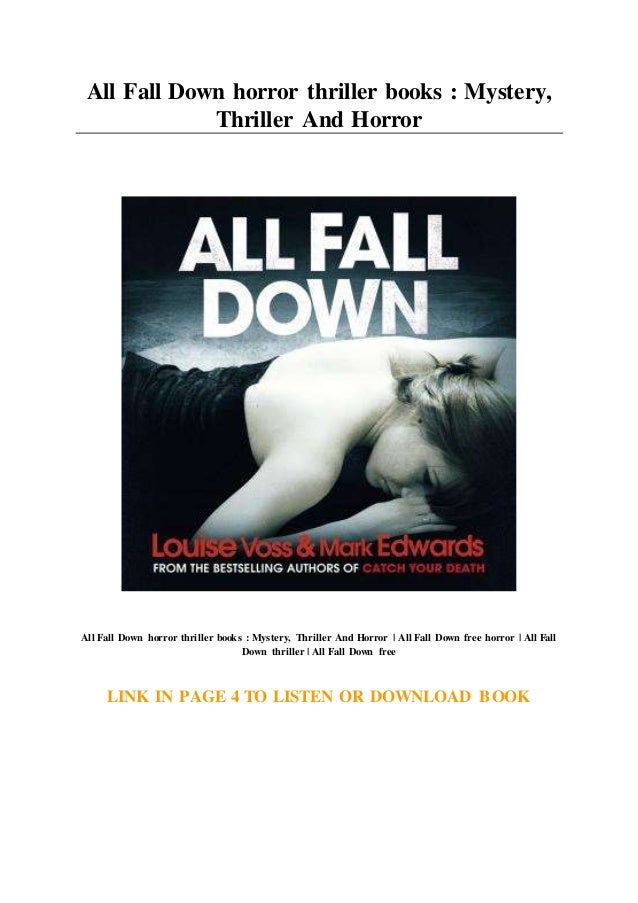 All Fall Down horror thriller books Mystery... Thriller And Horror