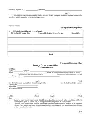 Govt Bill Form.pdf Government of India -various forms used in central government offices ...