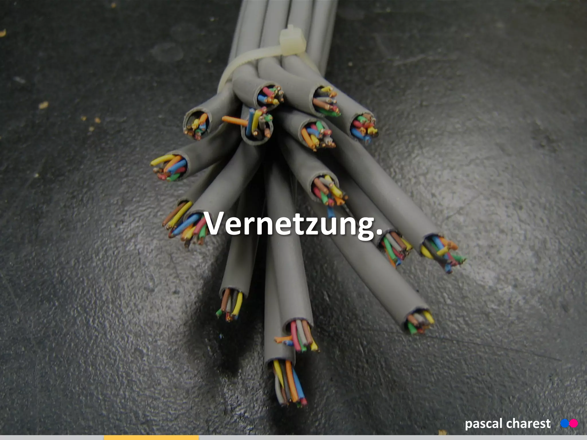 Vernetzung.	
  
pascal	
  charest	
  
 