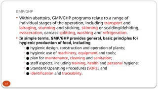Good manufacturing and good hygienic practices, and GHP, HACCP, and RA.pptx
