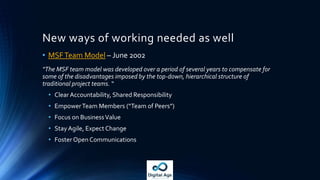 Mgr Arch BRM BA Dev SDM Audit FIN
What might this look like?
Exec
Service 1
Service 2
Service 3
Service 4
Service 5
Service 6
Service 7
Service 8
Roles not people
 