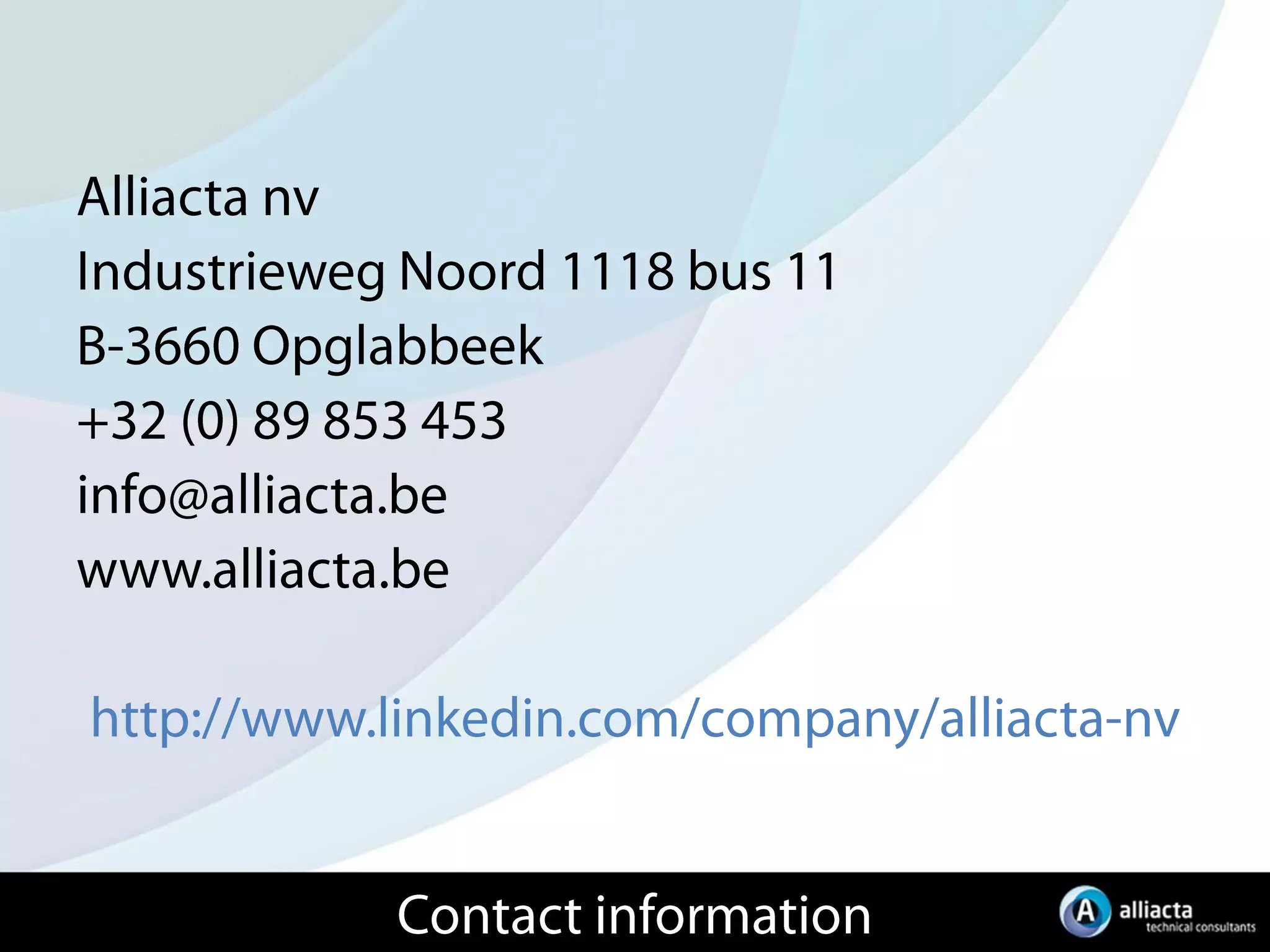 Alliacta company presentation